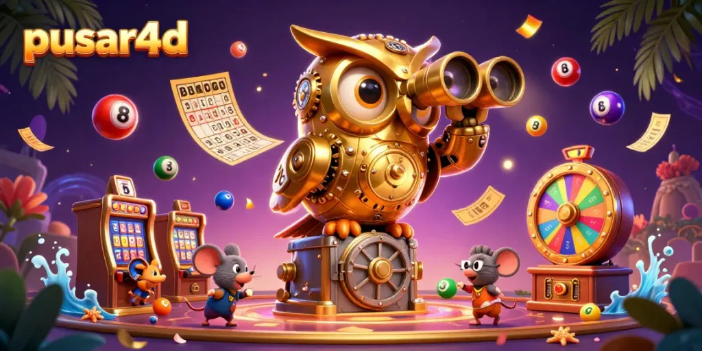 Experience the excitement of pusar4d with colorful gameplay elements and a vibrant casino scene.