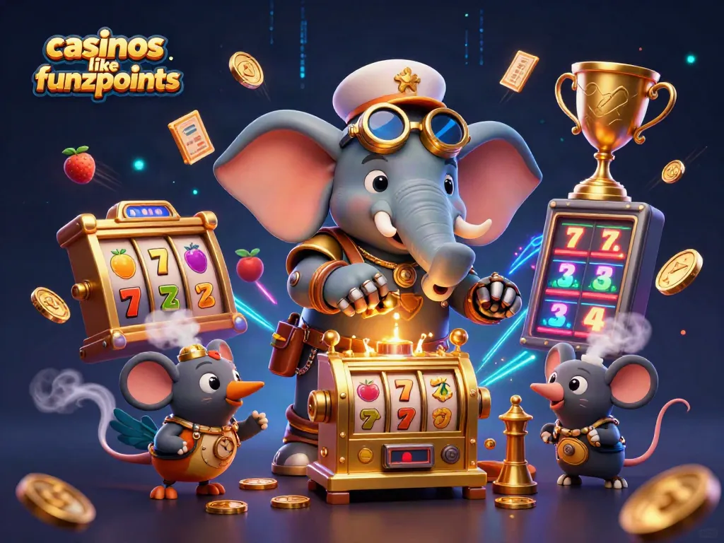 Experience winning at casinos like Funzpoints with dynamic slot machine gameplay and rich 3D visuals.