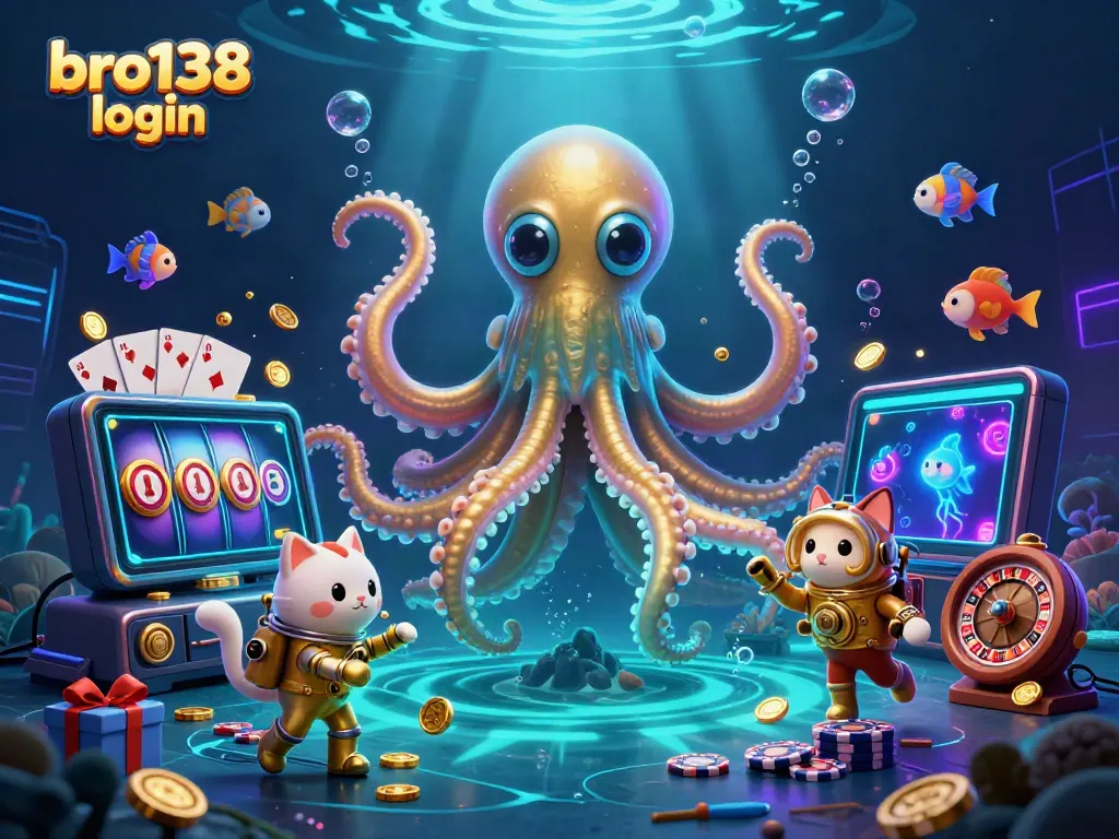 Spin the reels with bro138 login through a vibrant underwater casino adventure full of treasures.