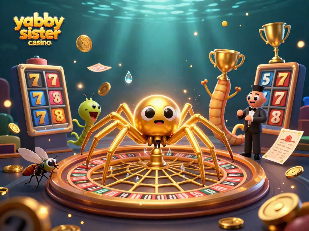 Experience the excitement of yabby sister casino with an engaging roulette scene featuring unique game elements.