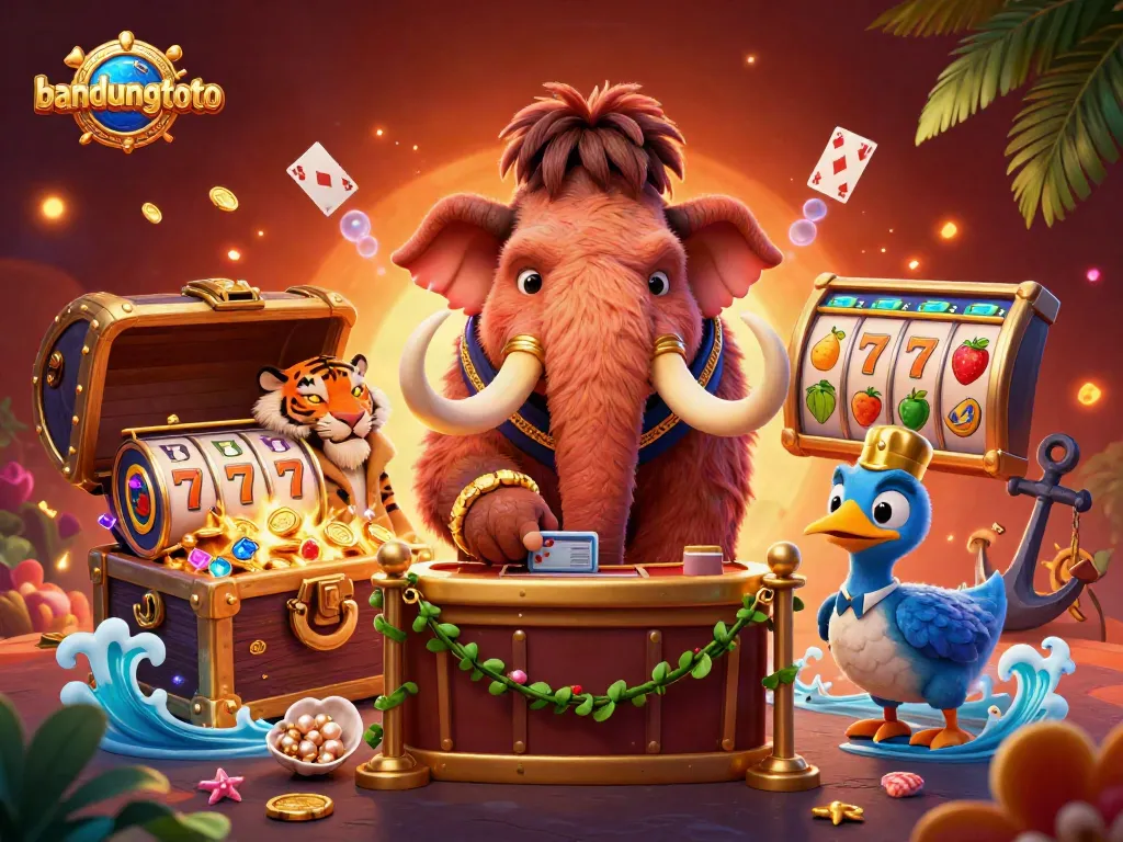 Engage with bandungtoto's vibrant casino scene featuring animated characters and captivating game elements.