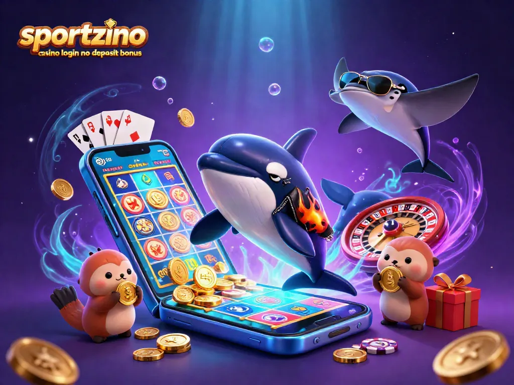 Play games with Sportzino casino login no deposit bonus featuring vibrant characters and dynamic casino elements.