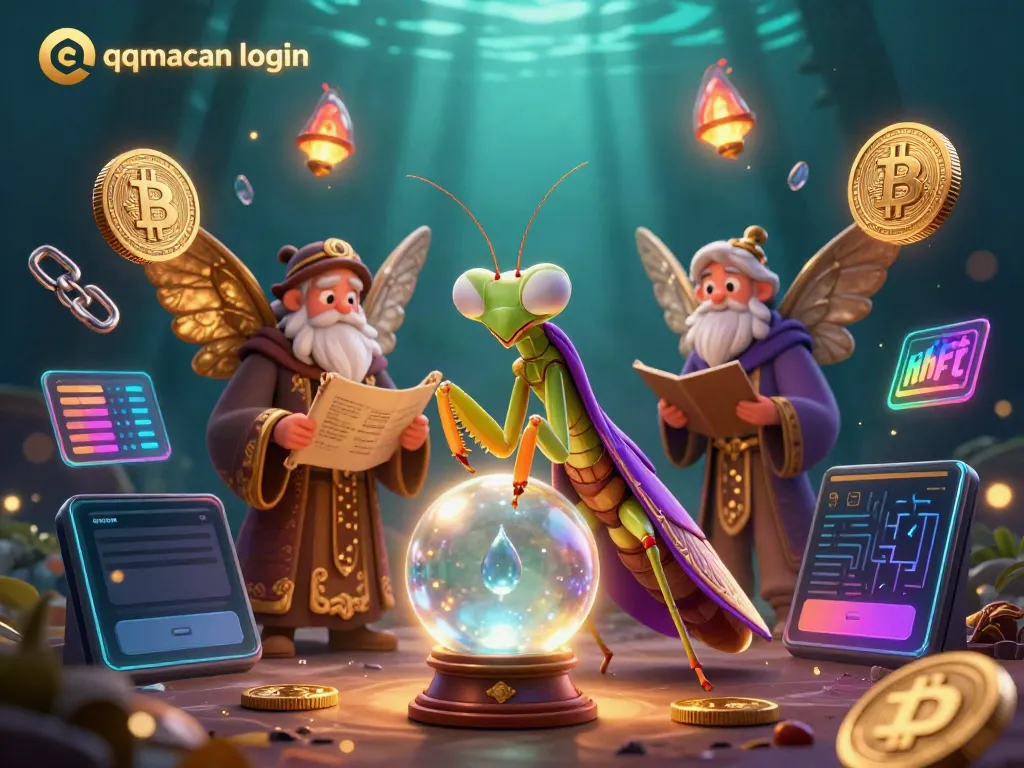 Engage with the exciting world of QQMacan login as a praying mantis fortune teller reveals winning strategies in a mystical casino setting.