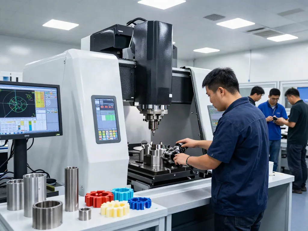 Leading aerospace CNC parts manufacturers showcasing precision machining techniques in a professional workshop.