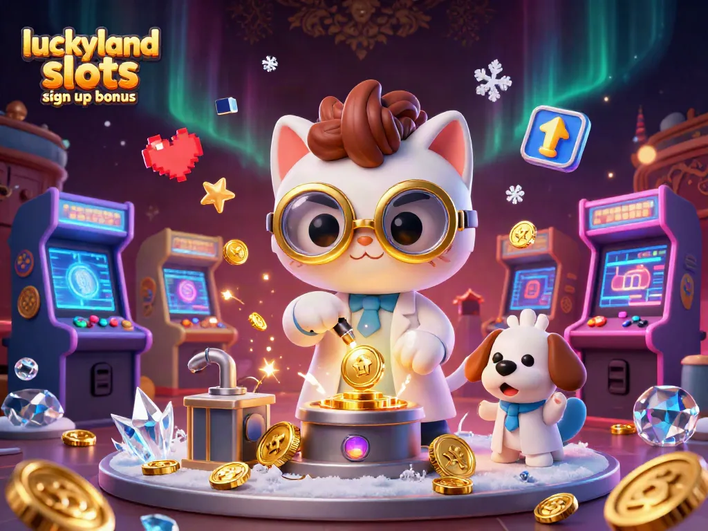 Experience the excitement of luckyland slots sign up bonus with vibrant 3D casino adventures and dynamic characters.